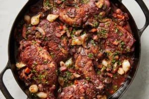 Can I Use a Steel Saucepan in the Oven for Coq au Vin?