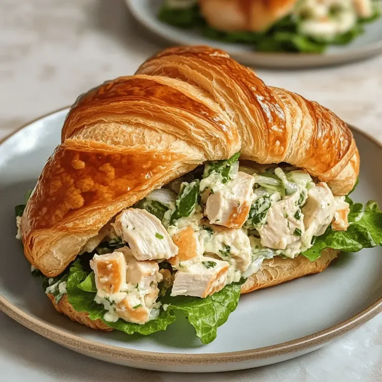 Chicken Salad Croissant: A Symphony of Flavors and Perfect Sides