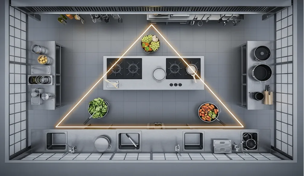 Commercial Kitchen Workflow Design Beyond the Basic Triangle