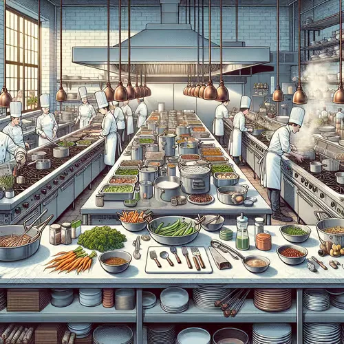 Efficient Prep Station Layouts Bustling Kitchens Need