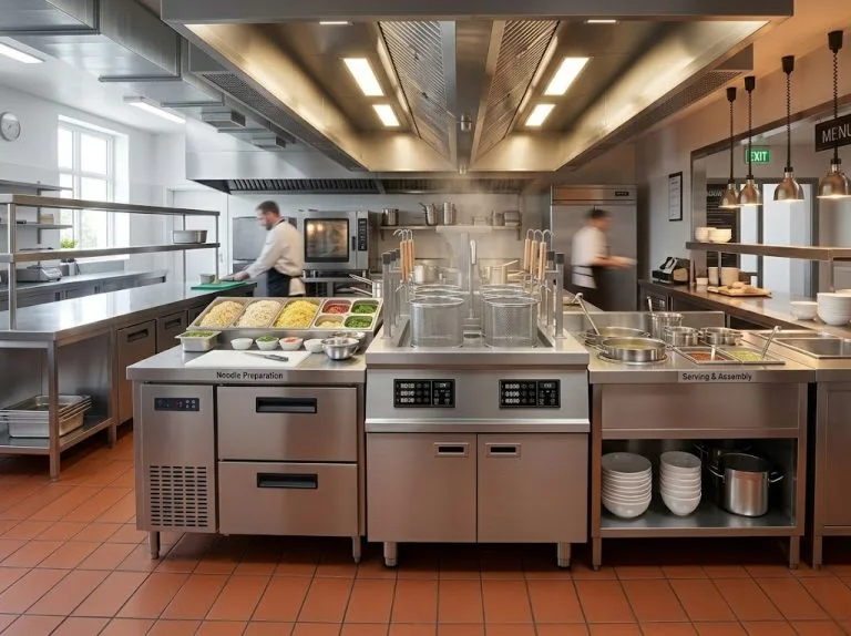 Maximizing Workflow in Compact Restaurant Kitchens