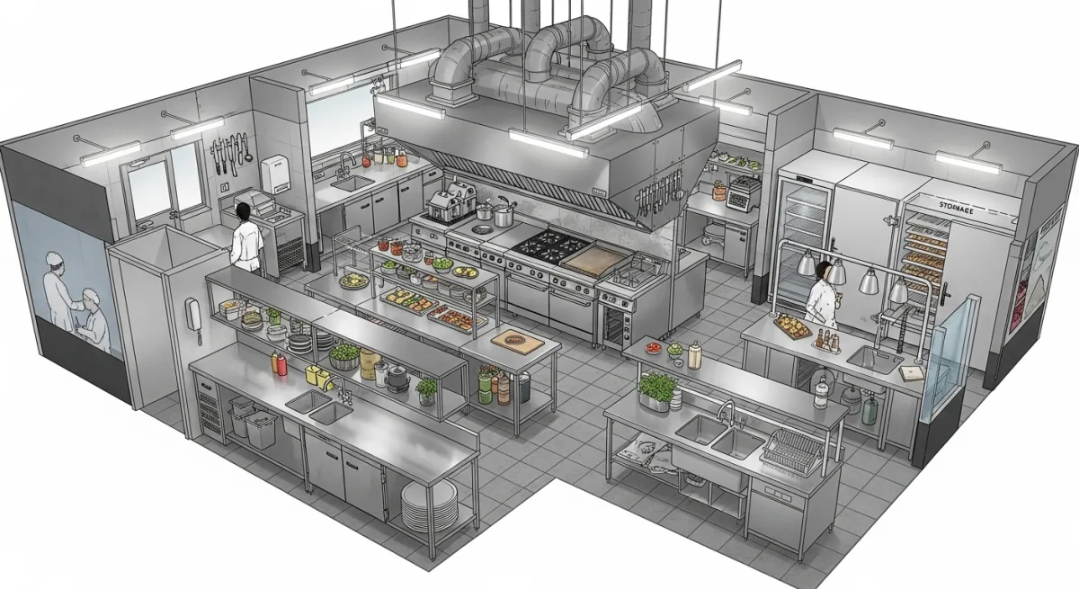 Optimizing Commercial Kitchen Layouts with CAD: A Chef’s Guide to Smarter, Faster, and Safer Design