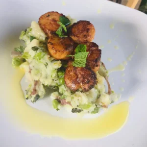 Scallops with Potatoes and Peas vs. Frisée: A Culinary Exploration