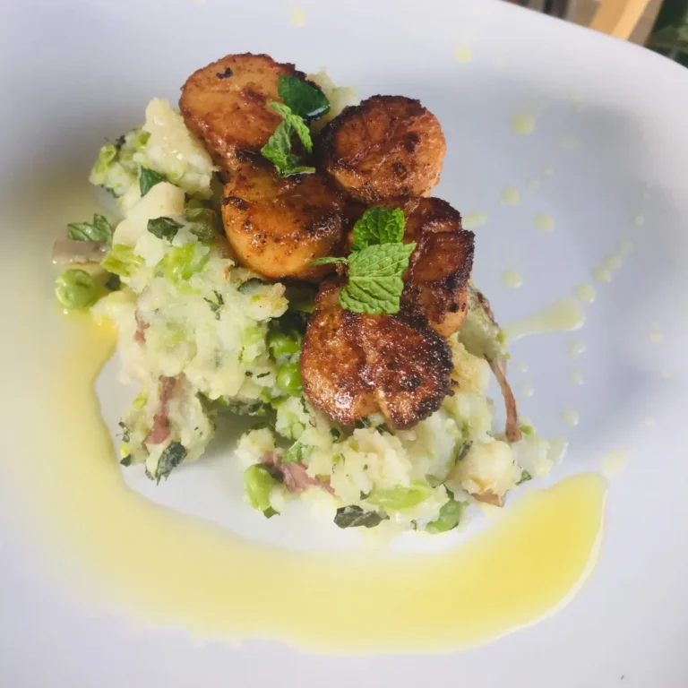 Scallops with Potatoes and Peas vs. Frisée: A Culinary Exploration