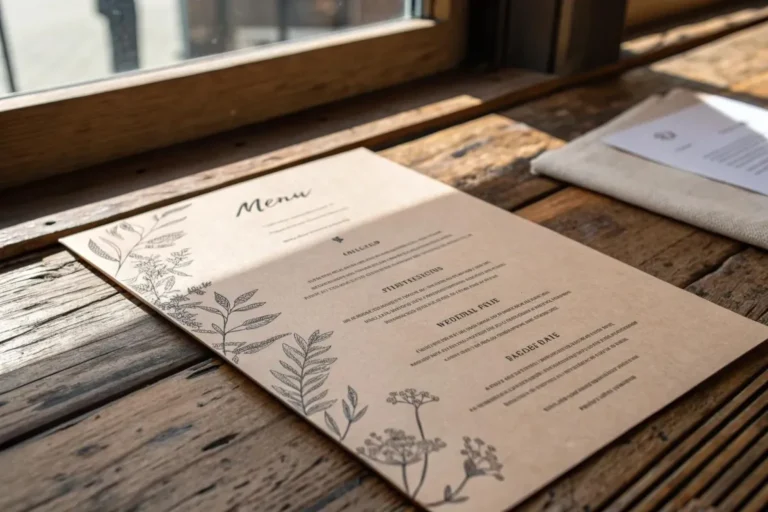 Creative Ways to Personalize Your Wedding Menu