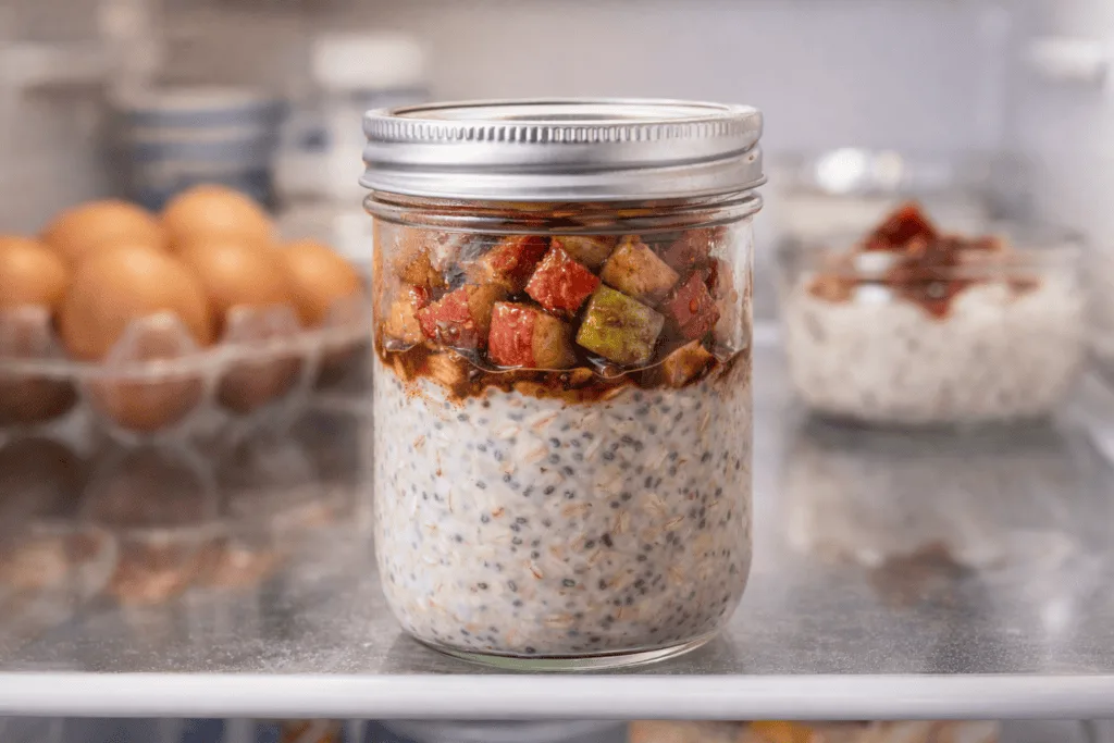How to Cook Oats and Refrigerate Overnight with Toppings